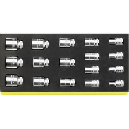 Stahlwille Tools Sockets i.TCS inlay No.TCS 50A/17 1/3-tray17-pcs. 96838780